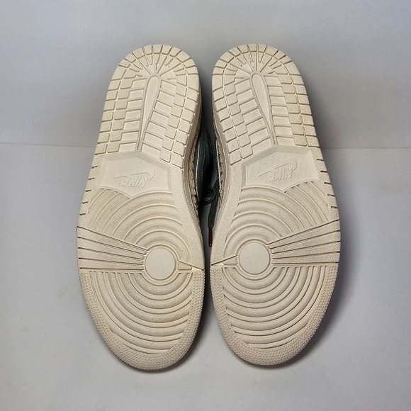 Jordan 1 Retro High Mica Green/ Metallic Red Bronze Sail - US Women's 7.5 Shoes - Picture 7 of 8